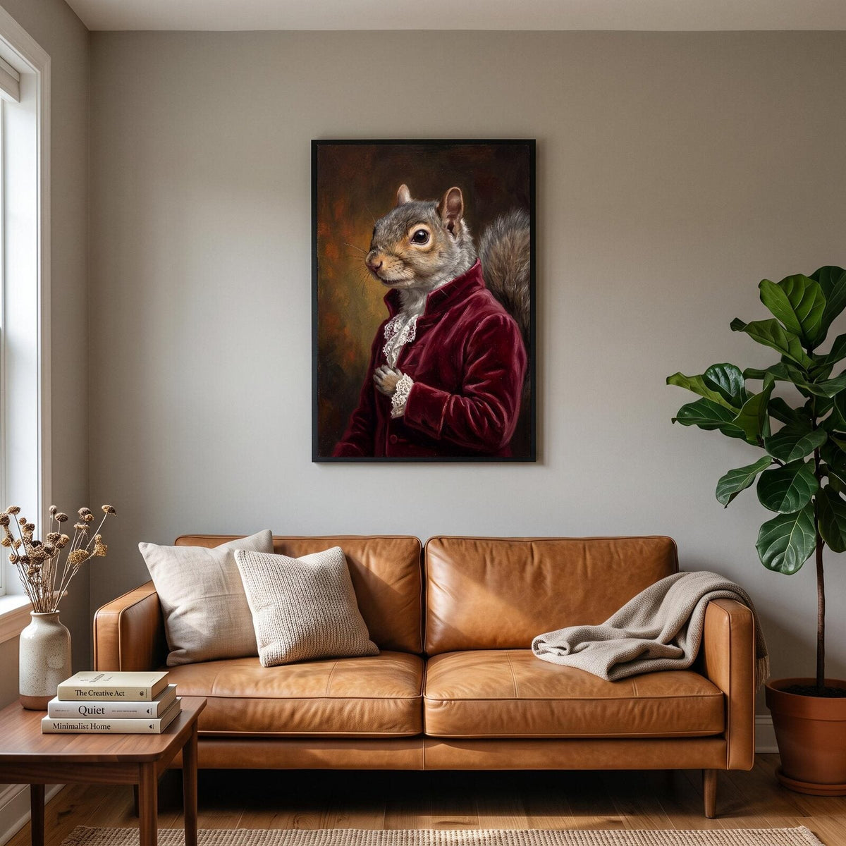 Squirrel The Gentry Animal Portrait Art Print