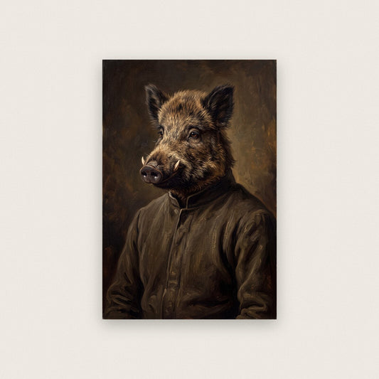 Boar The Gentry Animal Portrait Art Print