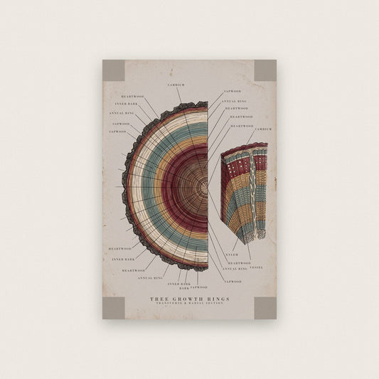 Tree Rings Specimen Plate Art Print