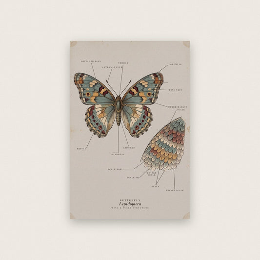 Butterfly Specimen Plate Art Print