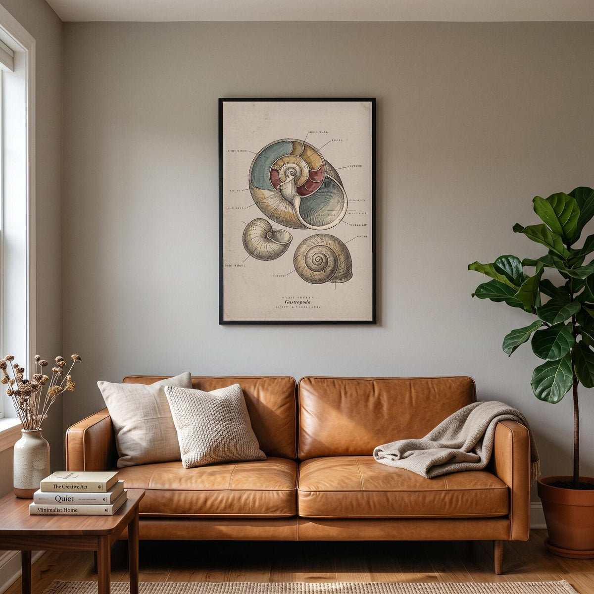 Snail Shells Specimen Plate Art Print