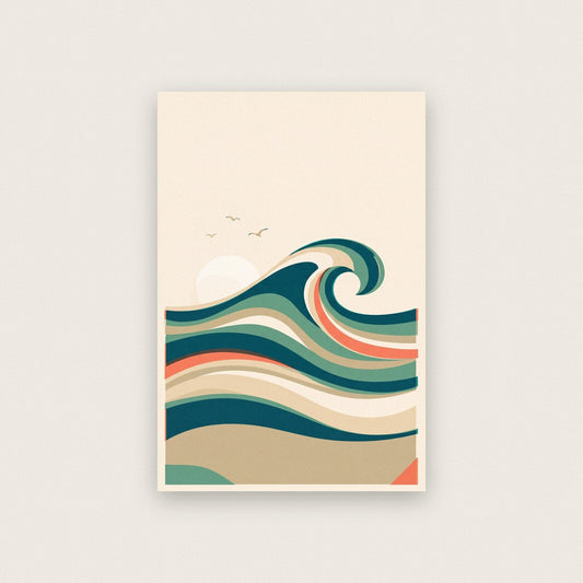 Wave Tide Coastal Art Print