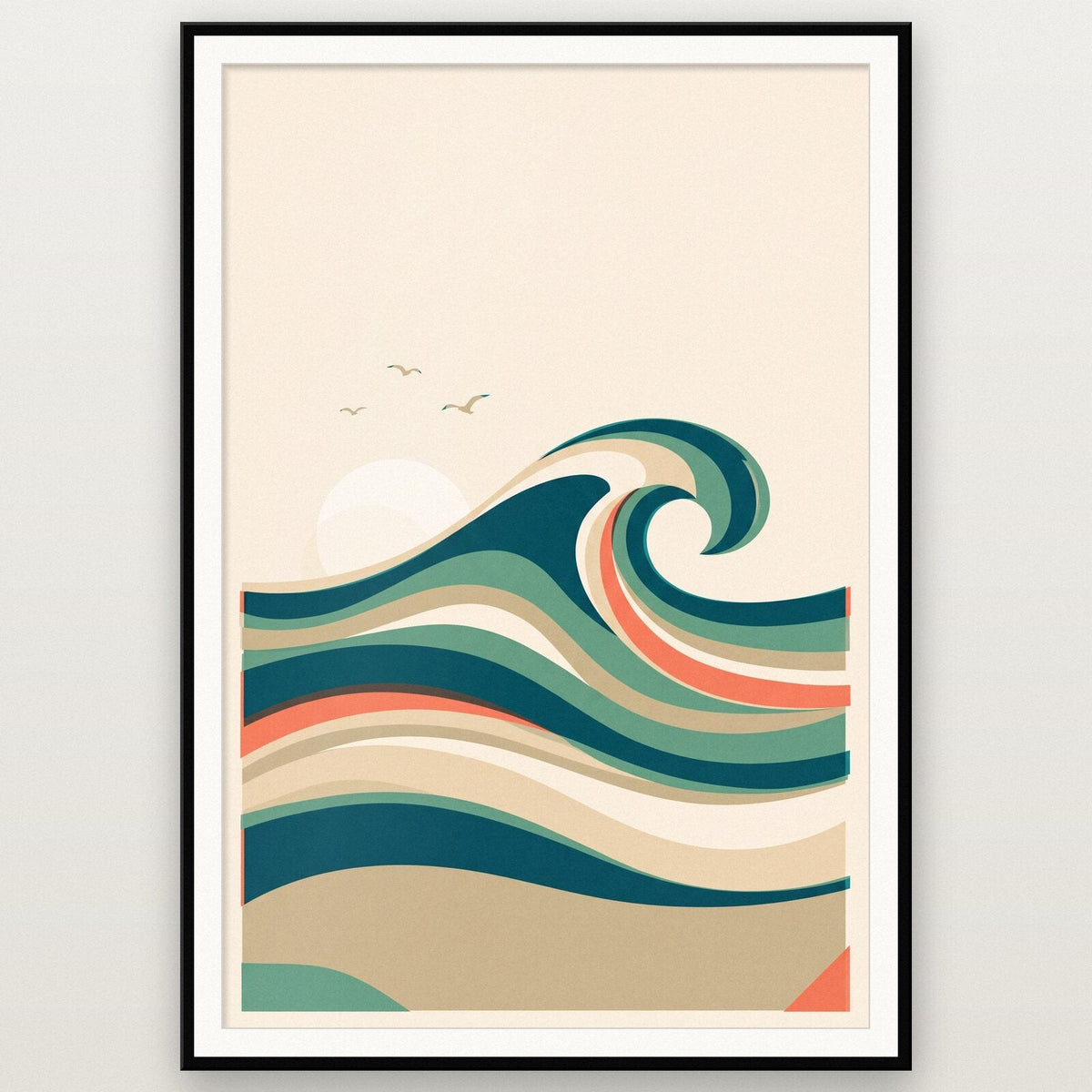 Wave Tide Coastal Art Print
