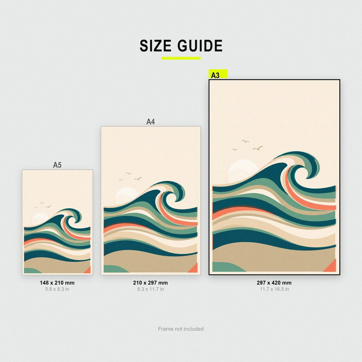Wave Tide Coastal Art Print