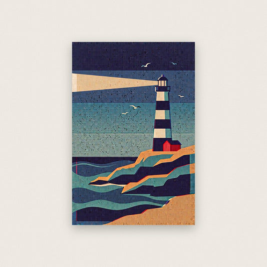 Lighthouse Tide Coastal Art Print