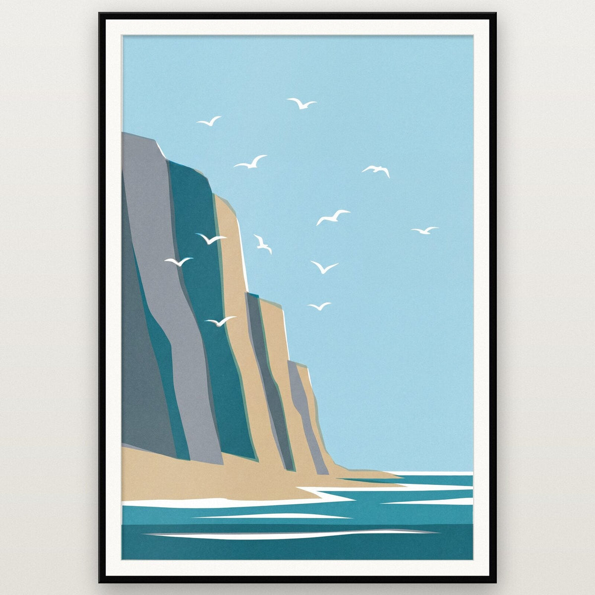 Cliffs Tide Coastal Art Print