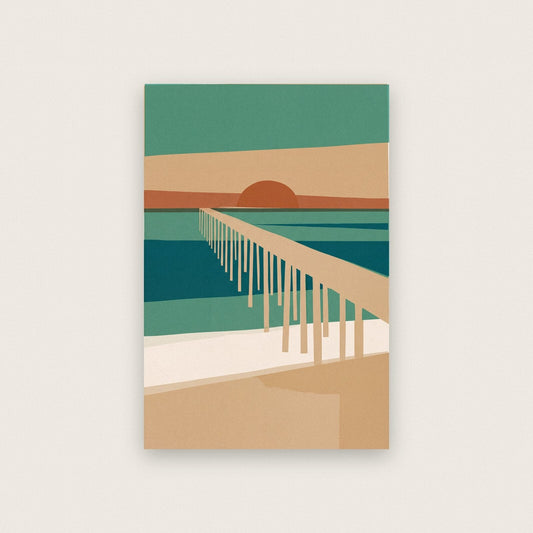 Pier Tide Coastal Art Print
