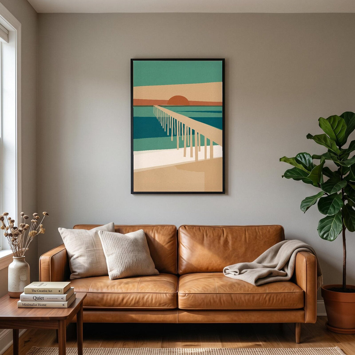 Pier Tide Coastal Art Print