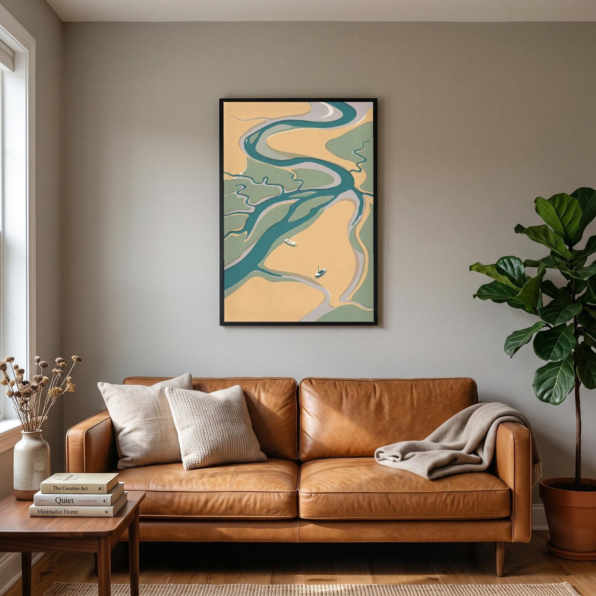 Estuary Tide Coastal Art Print