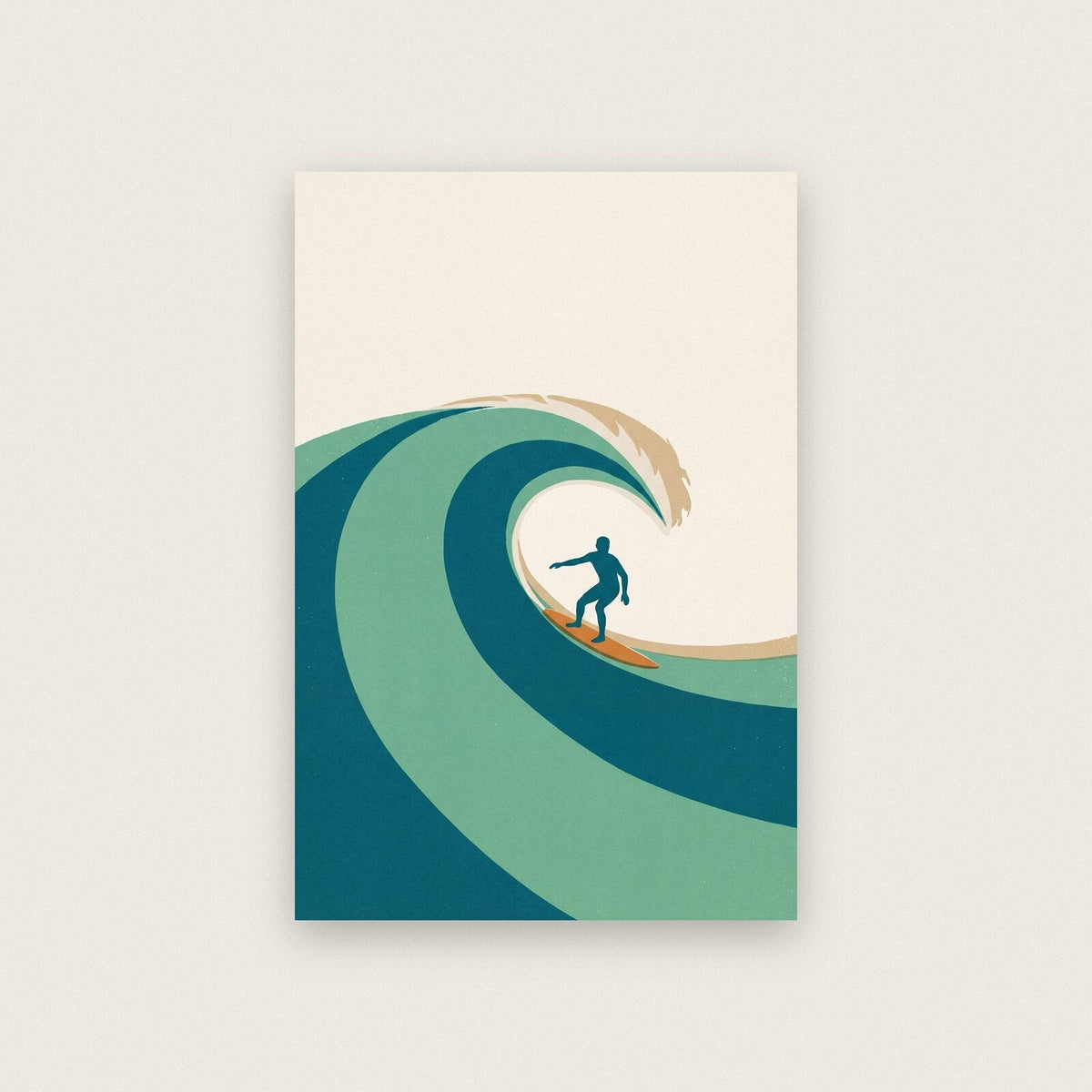 Surfer Tide Coastal Art Print