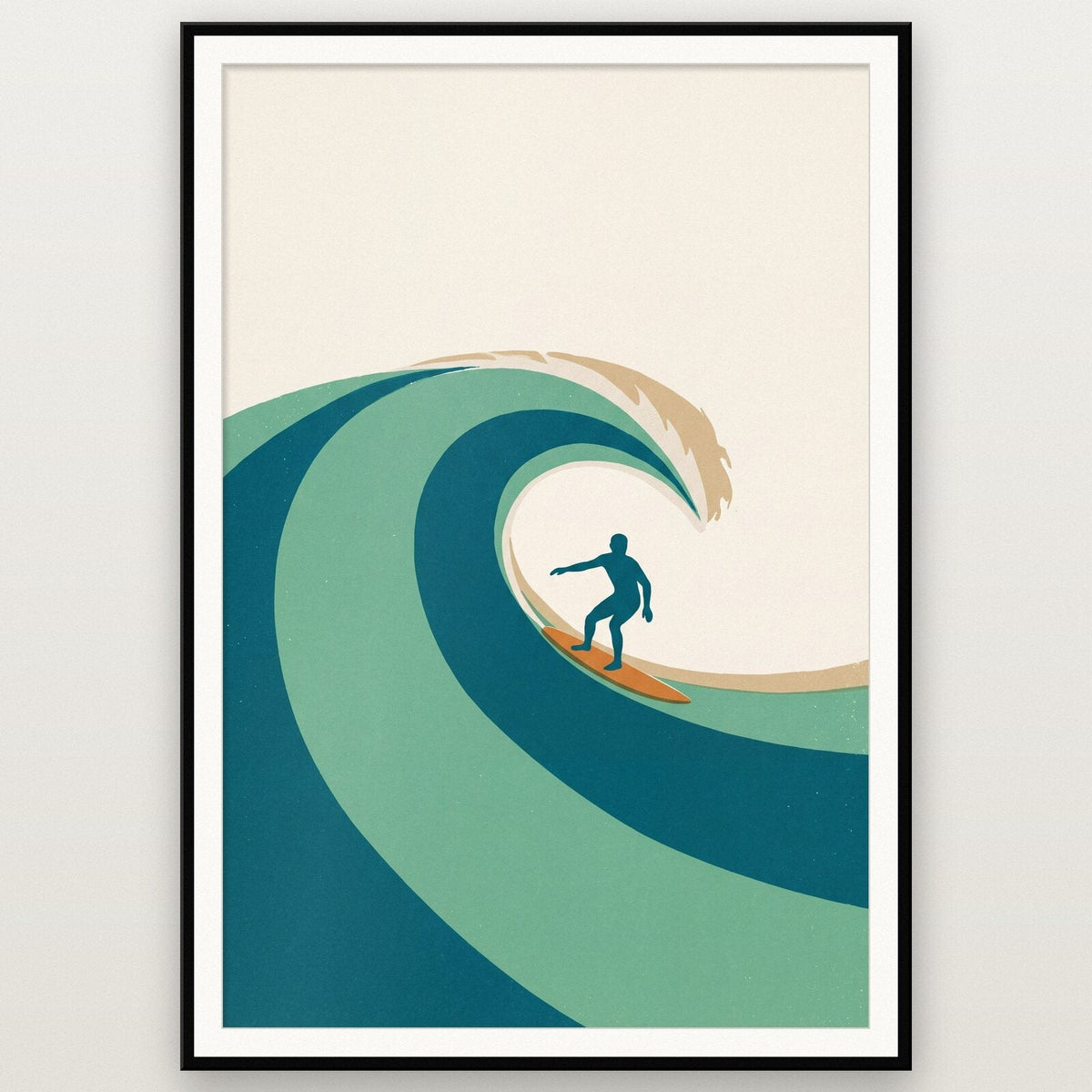 Surfer Tide Coastal Art Print