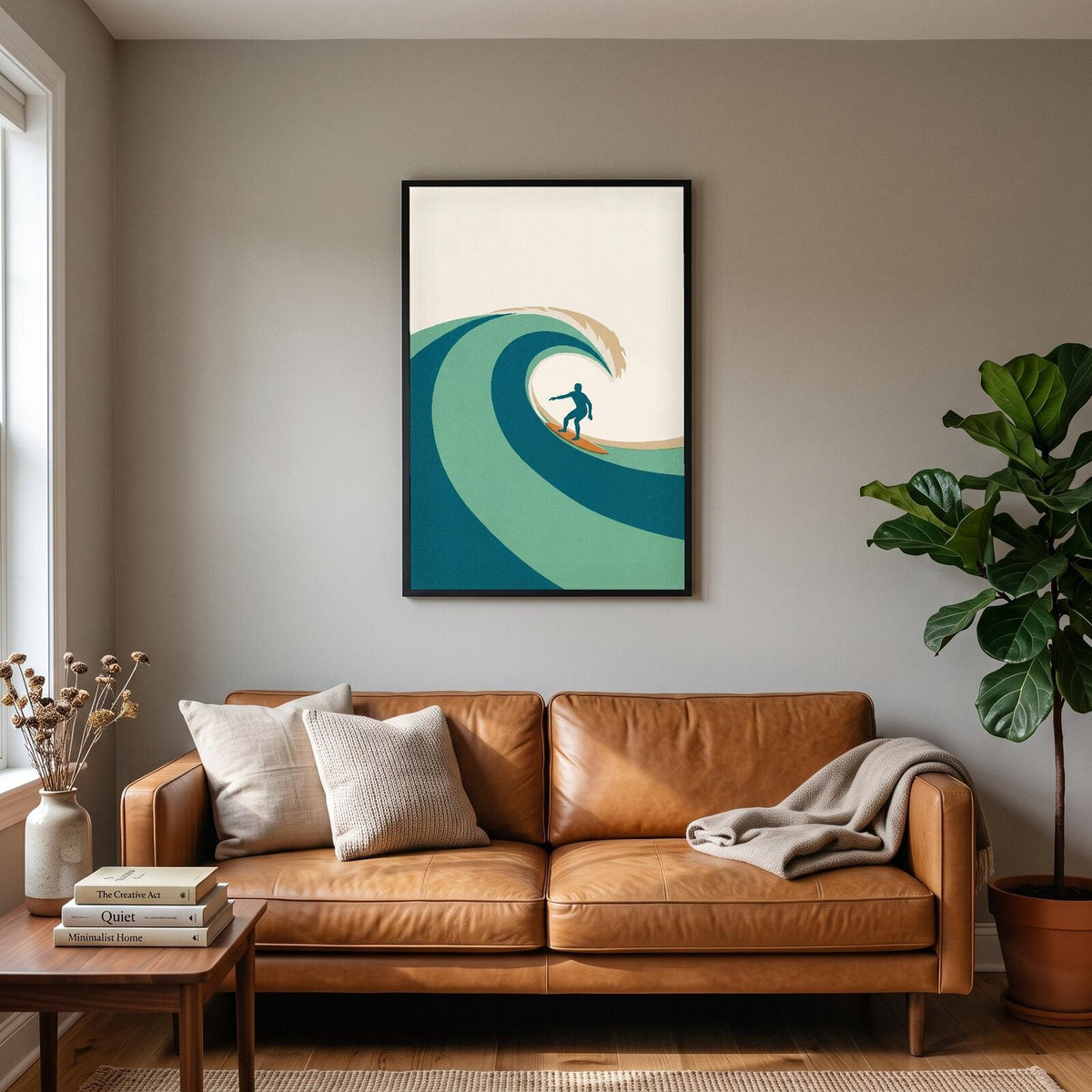 Surfer Tide Coastal Art Print