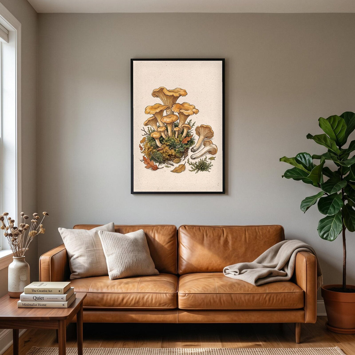 Forest Floor Fungi Mushroom Art Print