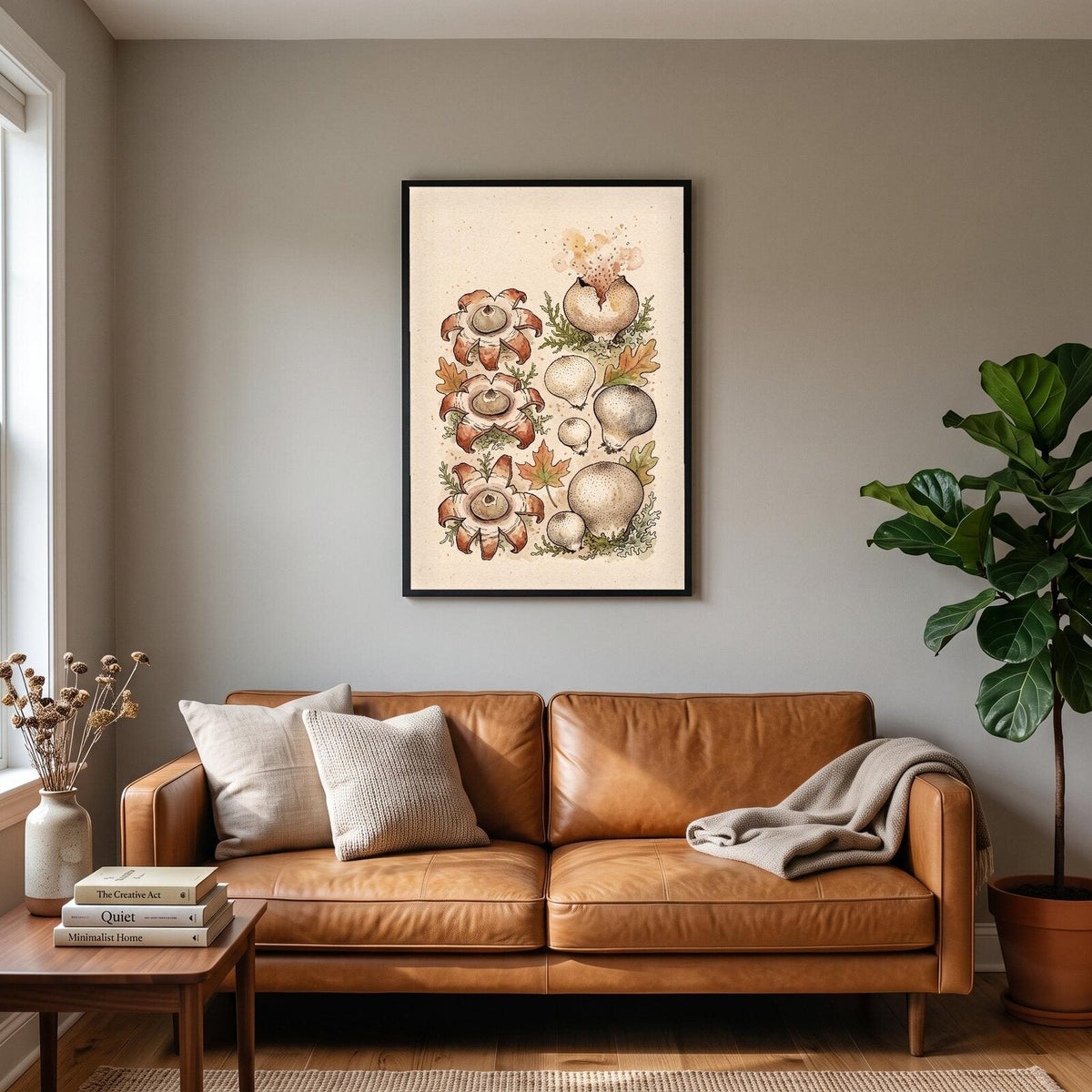Morels Fungi Mushroom Art Print