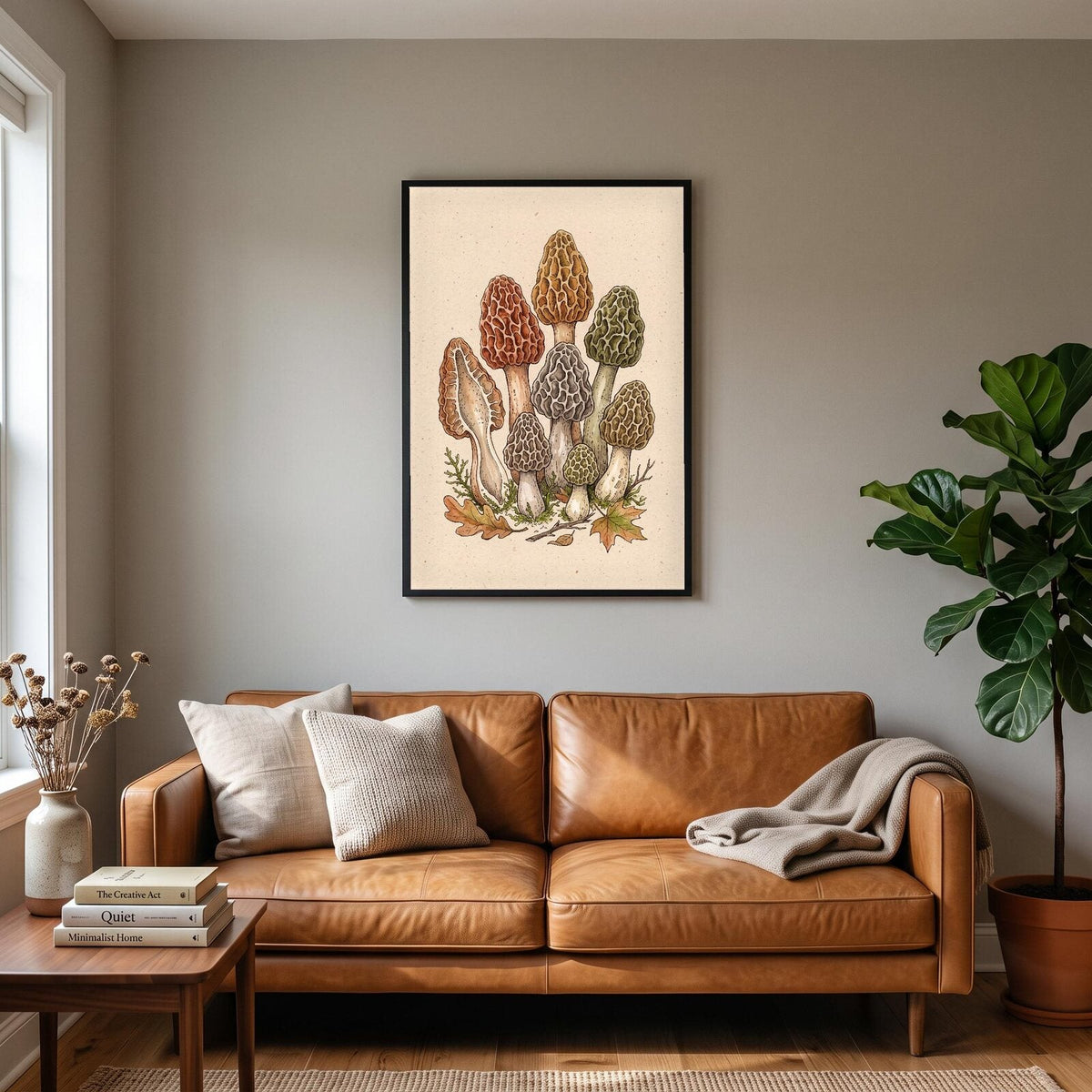Inkcaps Fungi Mushroom Art Print
