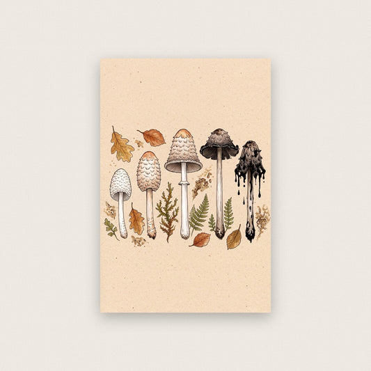 Lichens Fungi Mushroom Art Print