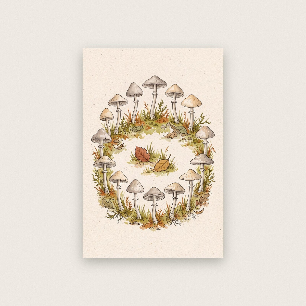Oyster Mushrooms Fungi Mushroom Art Print