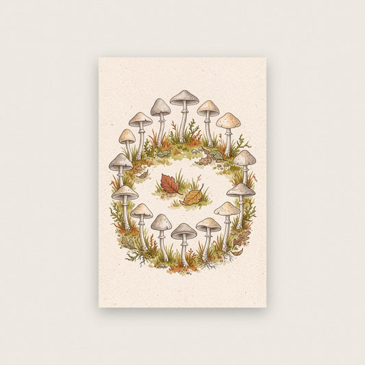 Oyster Mushrooms Fungi Mushroom Art Print