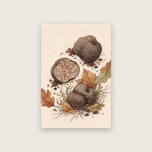 Spore Prints Fungi Mushroom Art Print