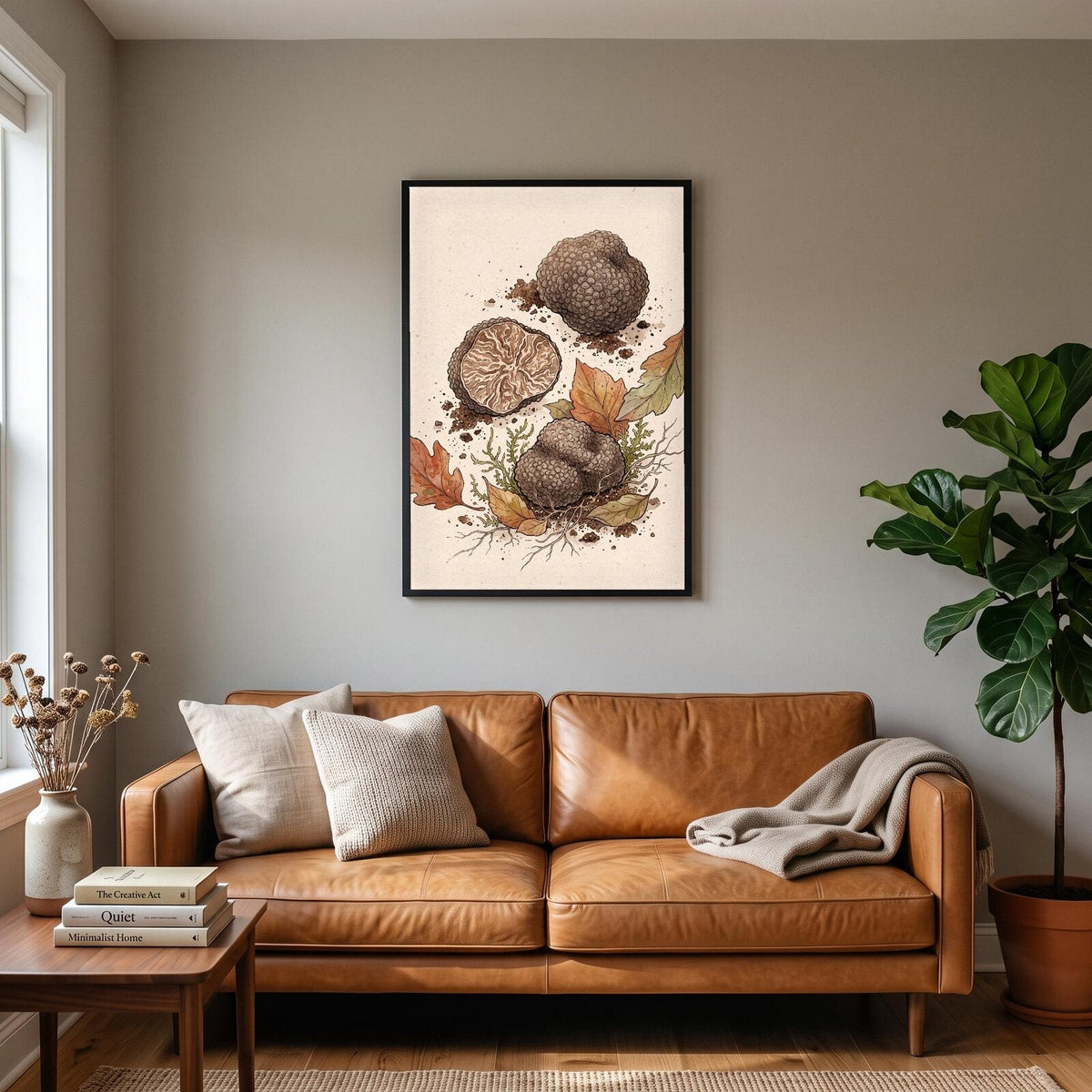 Spore Prints Fungi Mushroom Art Print