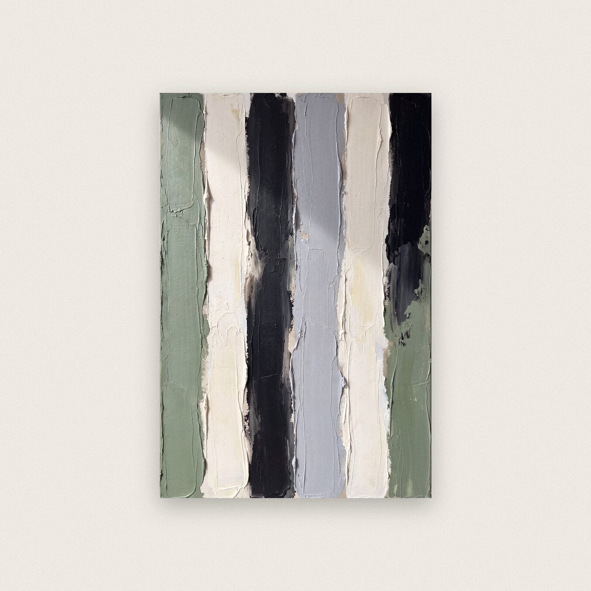 Vertical Pigment Abstract Art Print