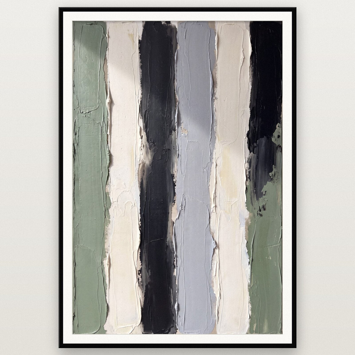 Vertical Pigment Abstract Art Print