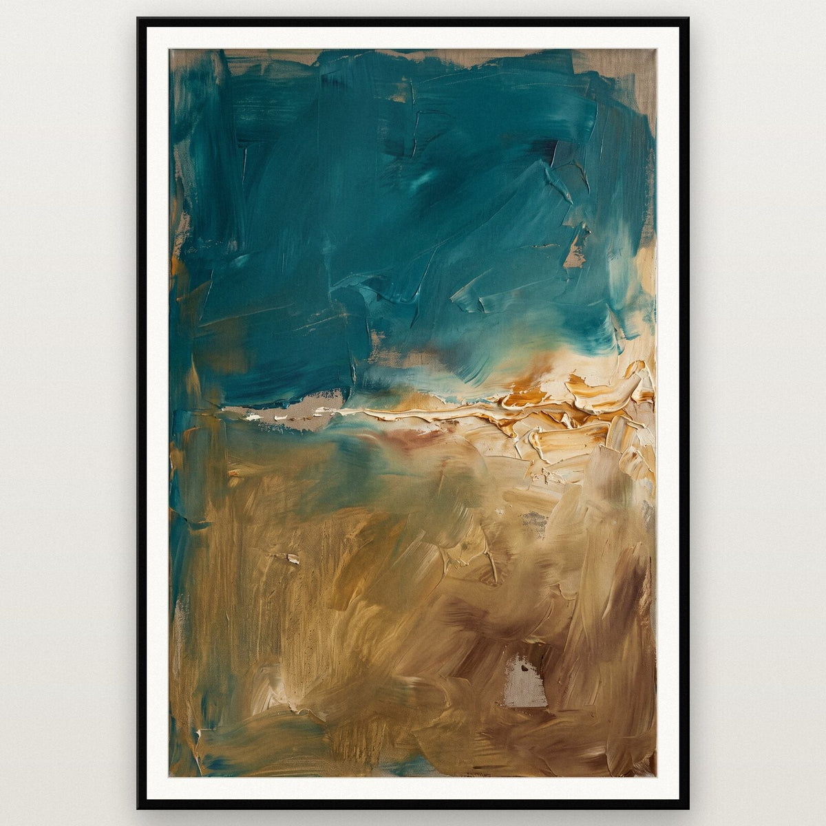 Horizon Pigment Abstract Art Print