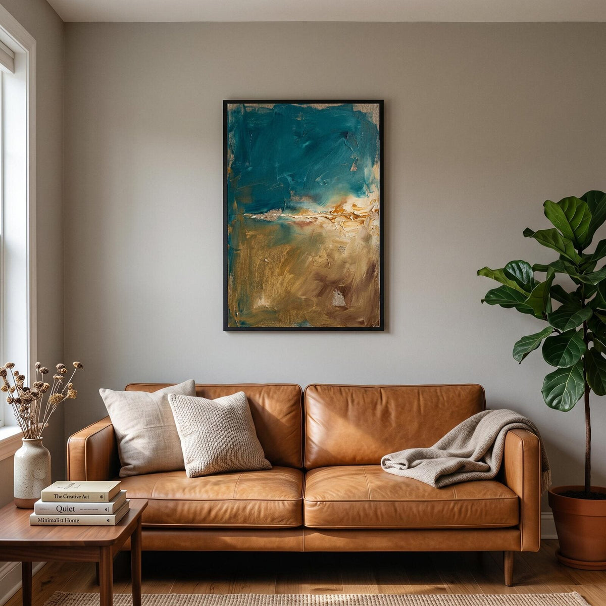 Horizon Pigment Abstract Art Print