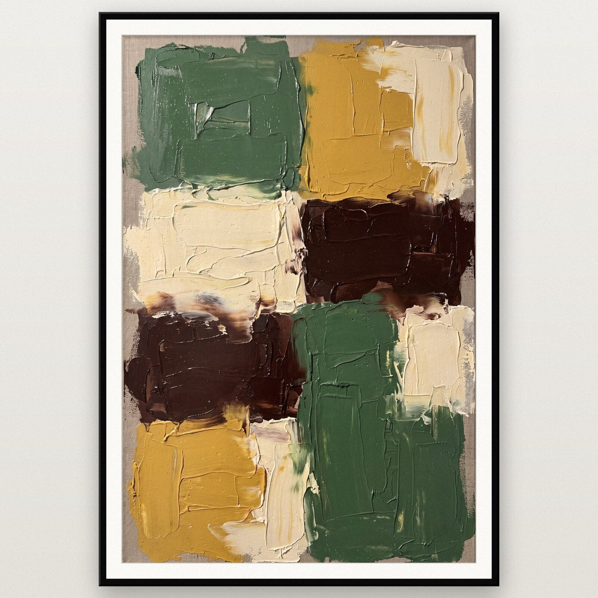 Block Pigment Abstract Art Print