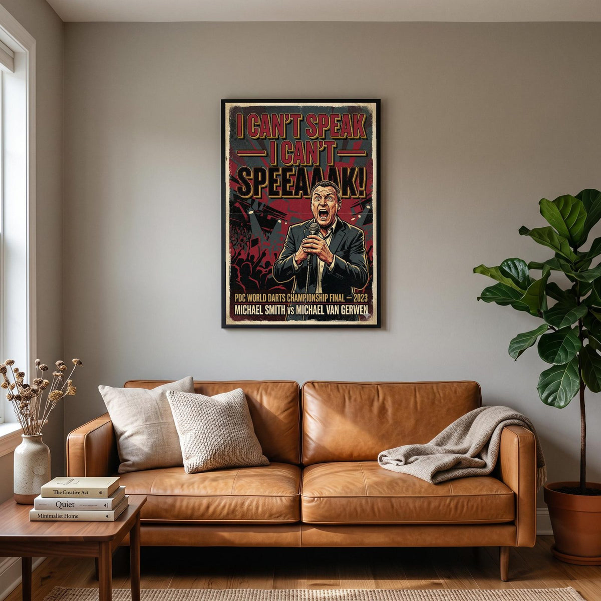 I Can't Speak 2023 Darts Final Art Print