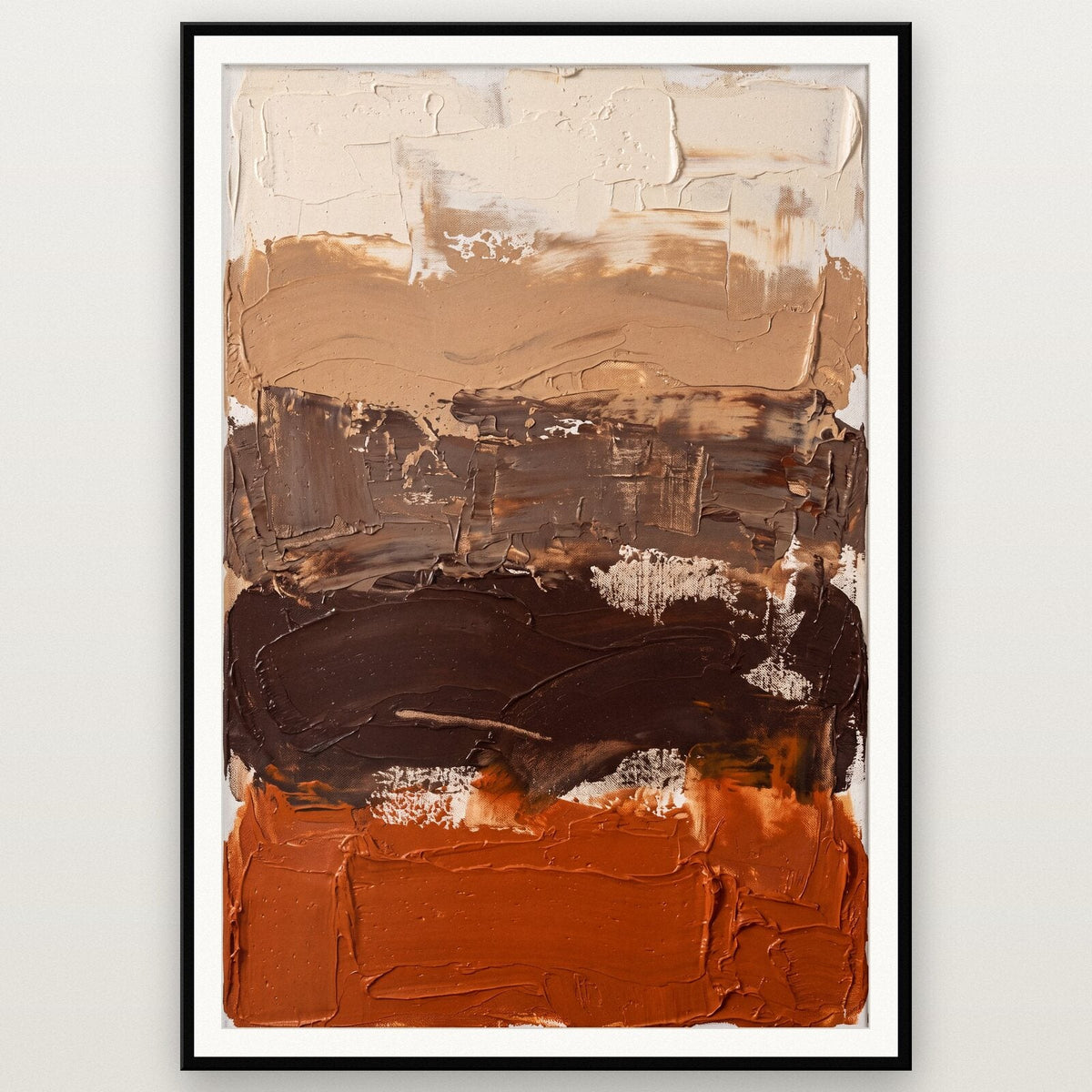 Earth Pigment Abstract Art Print
