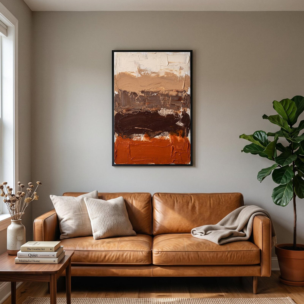 Earth Pigment Abstract Art Print