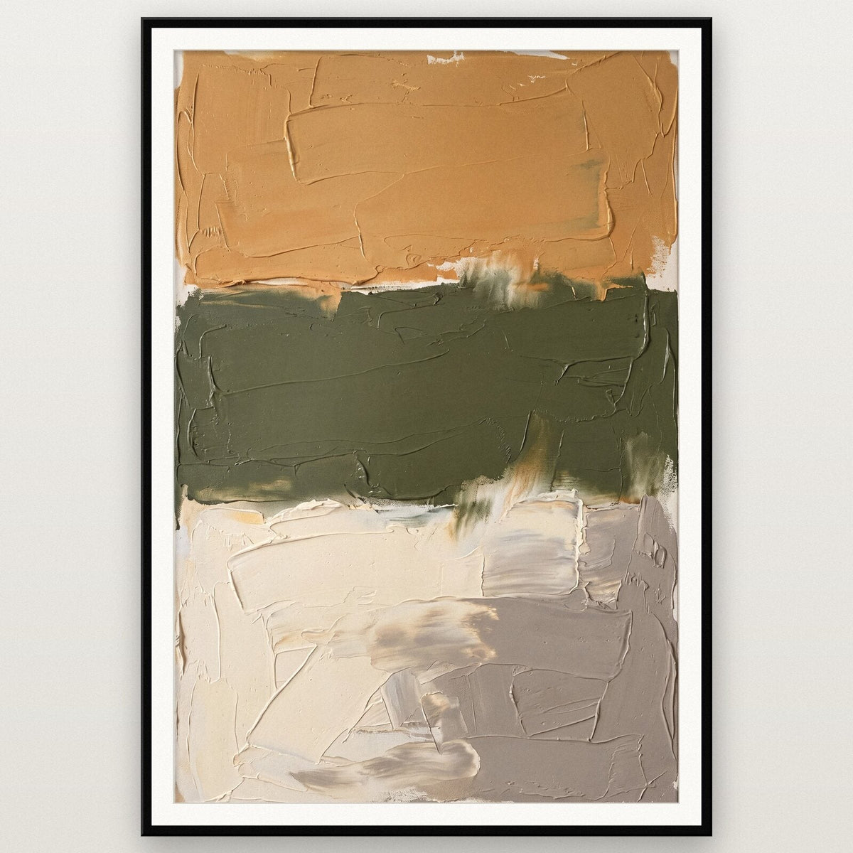 Calm Pigment Abstract Art Print