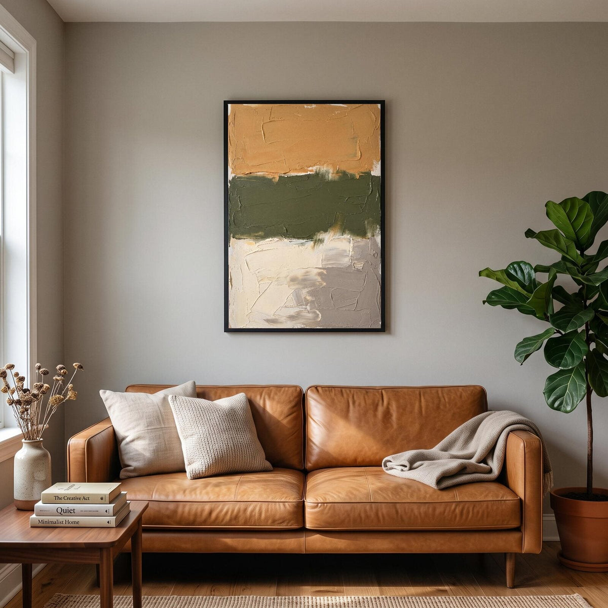 Calm Pigment Abstract Art Print