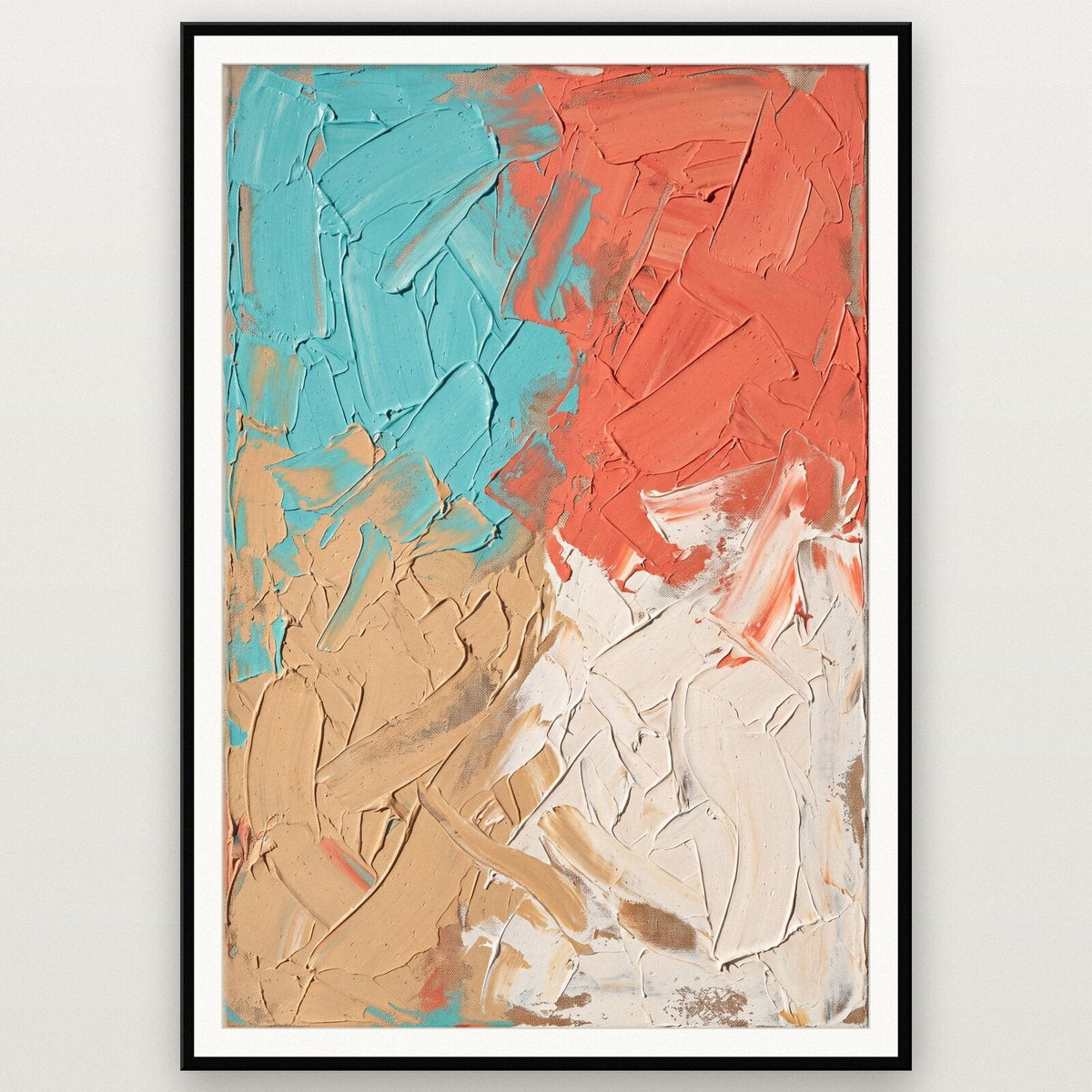Bright Pigment Abstract Art Print