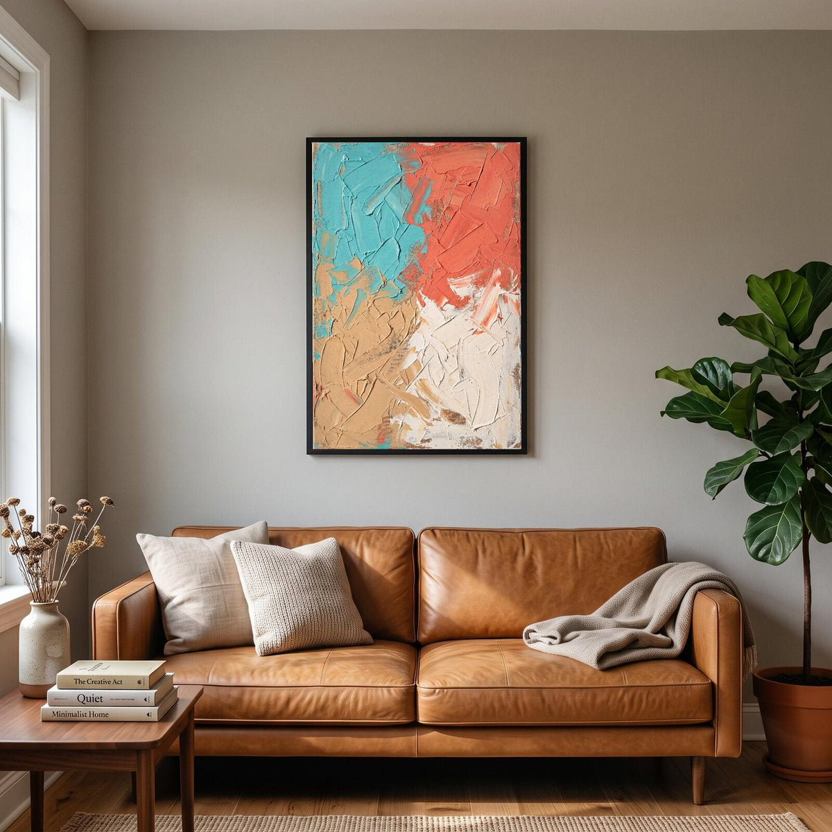Bright Pigment Abstract Art Print