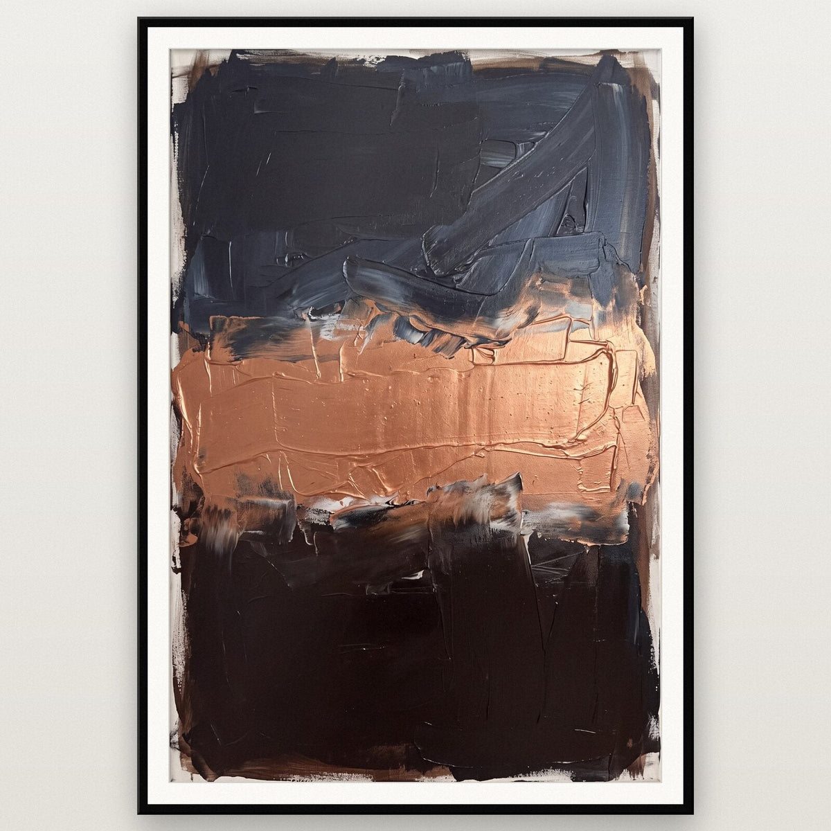 Metal Pigment Abstract Art Print
