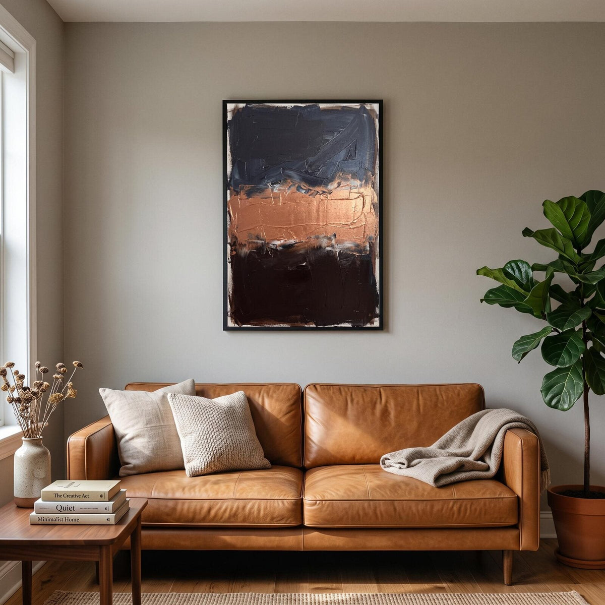 Metal Pigment Abstract Art Print