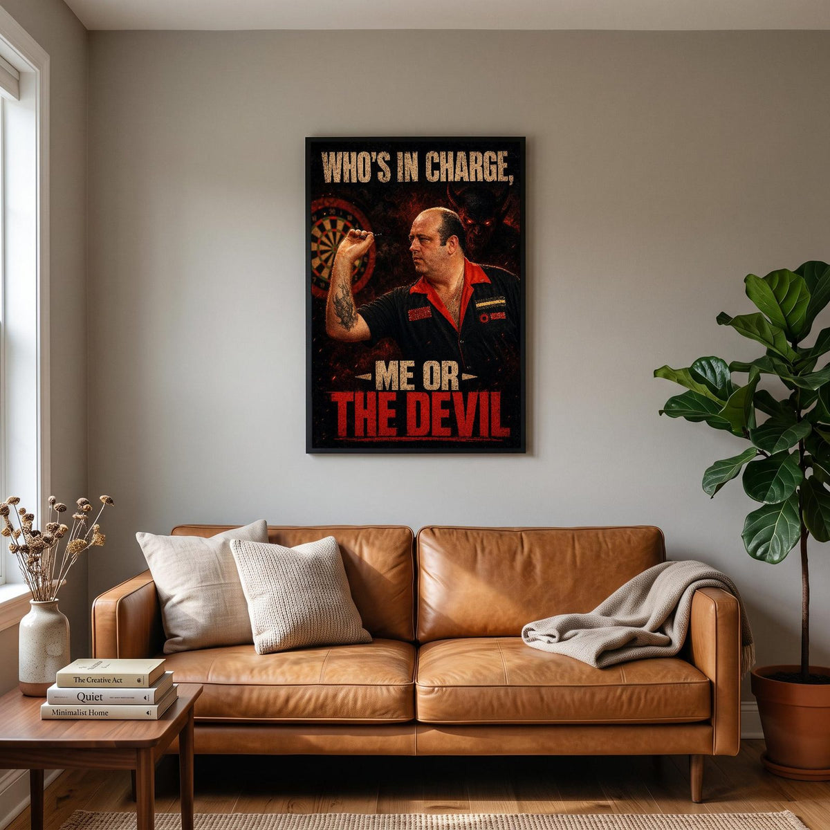 Me Or The Devil Darts Art Print