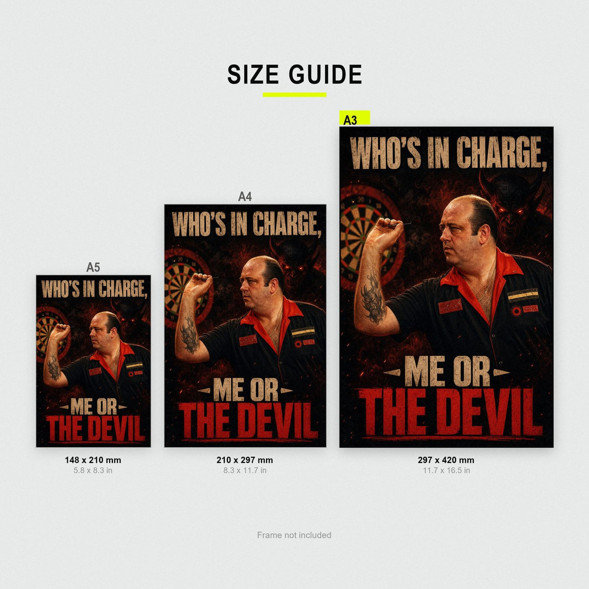 Me Or The Devil Darts Art Print