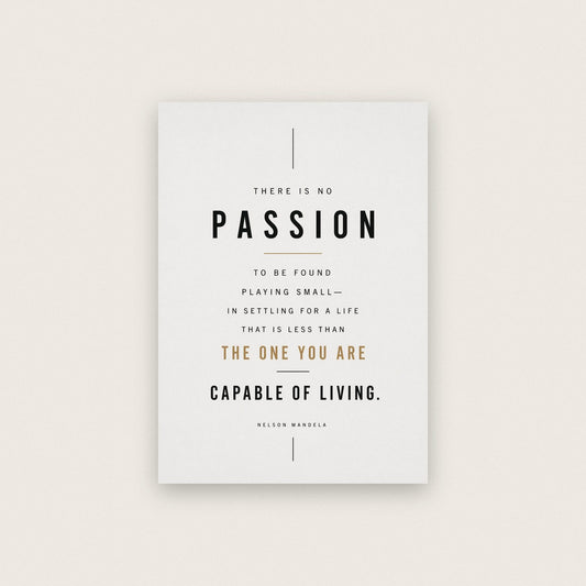 Nelson Mandela Quote Print