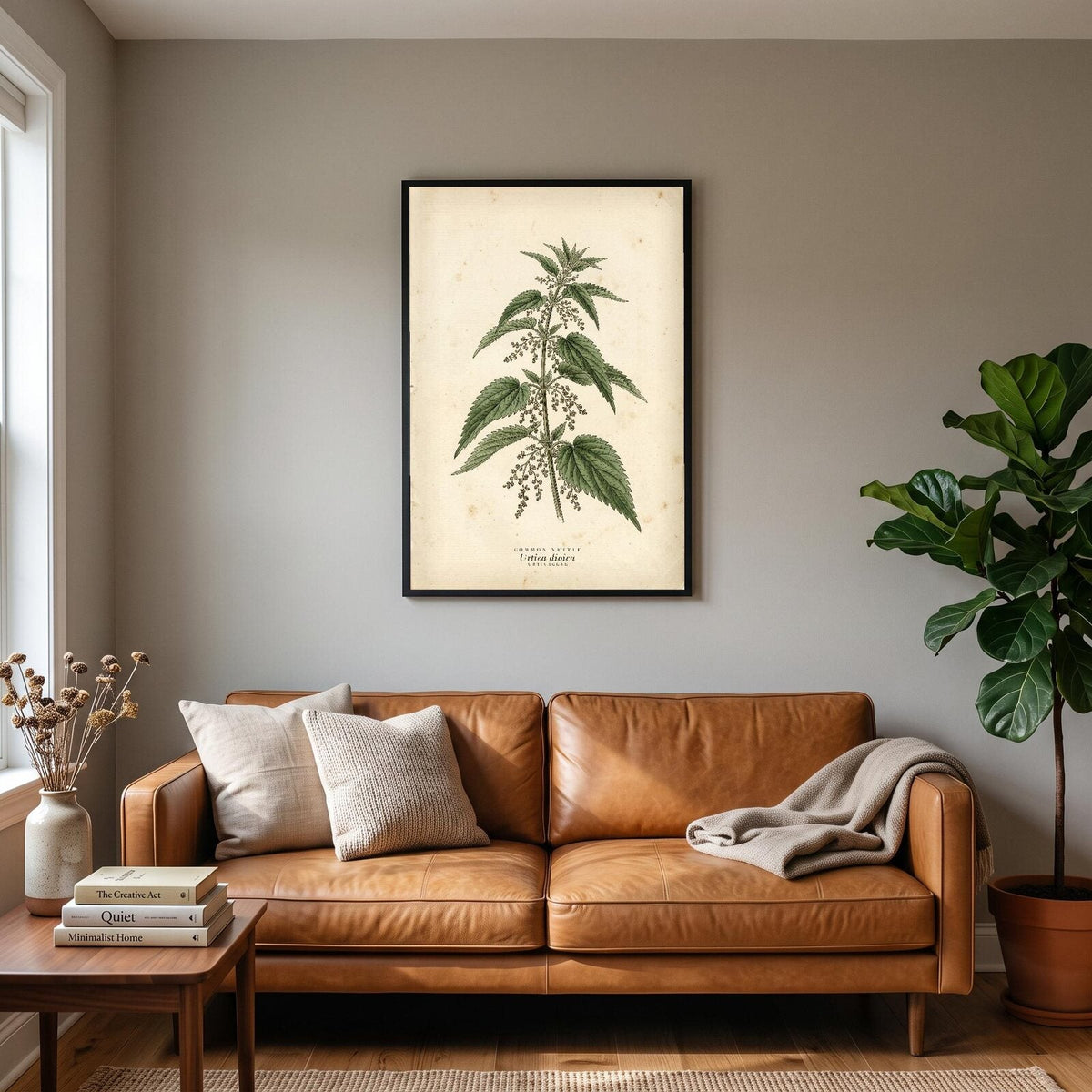 Common Nettle Herbarium Botanical Art Print