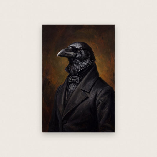 Raven The Gentry Animal Portrait Art Print