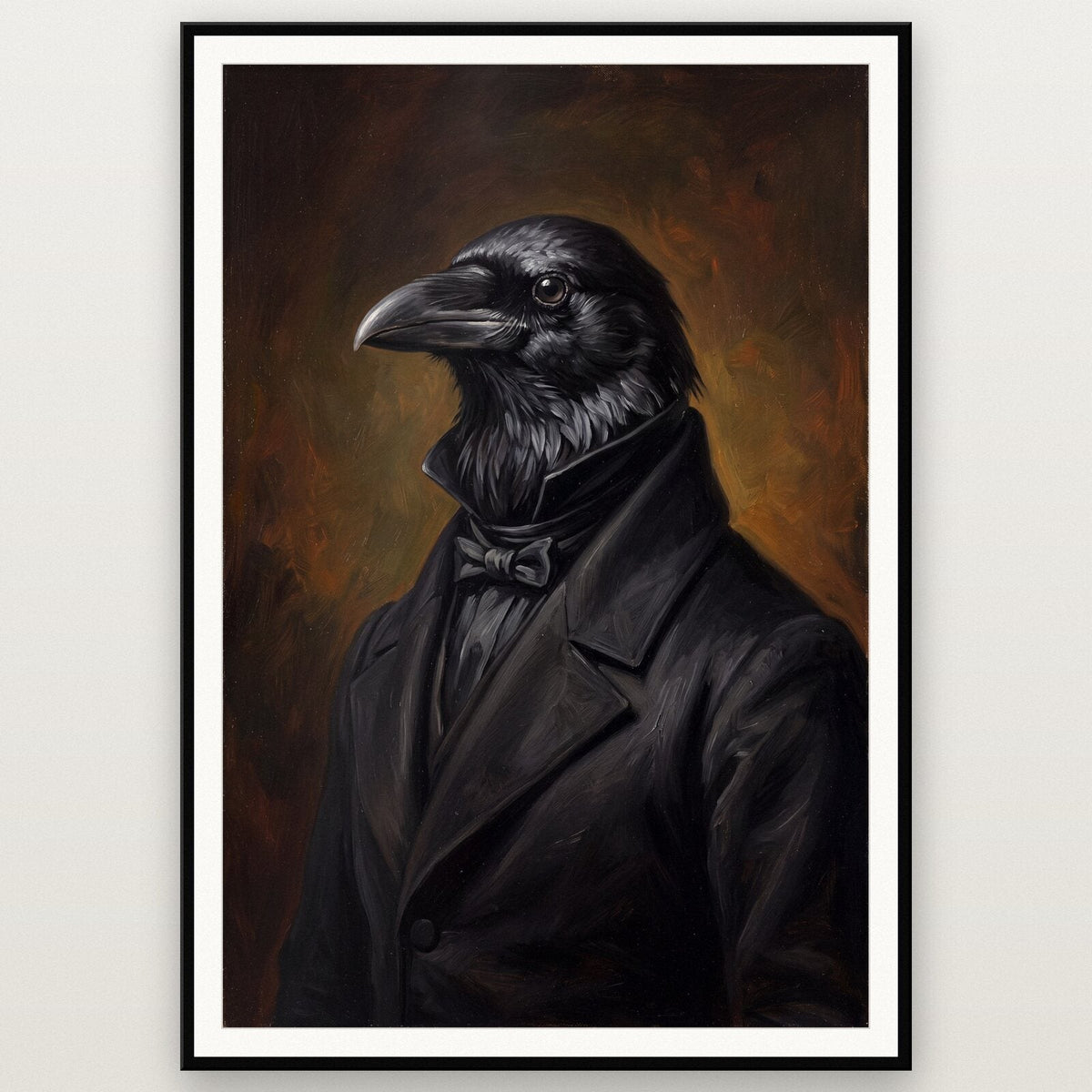 Raven The Gentry Animal Portrait Art Print