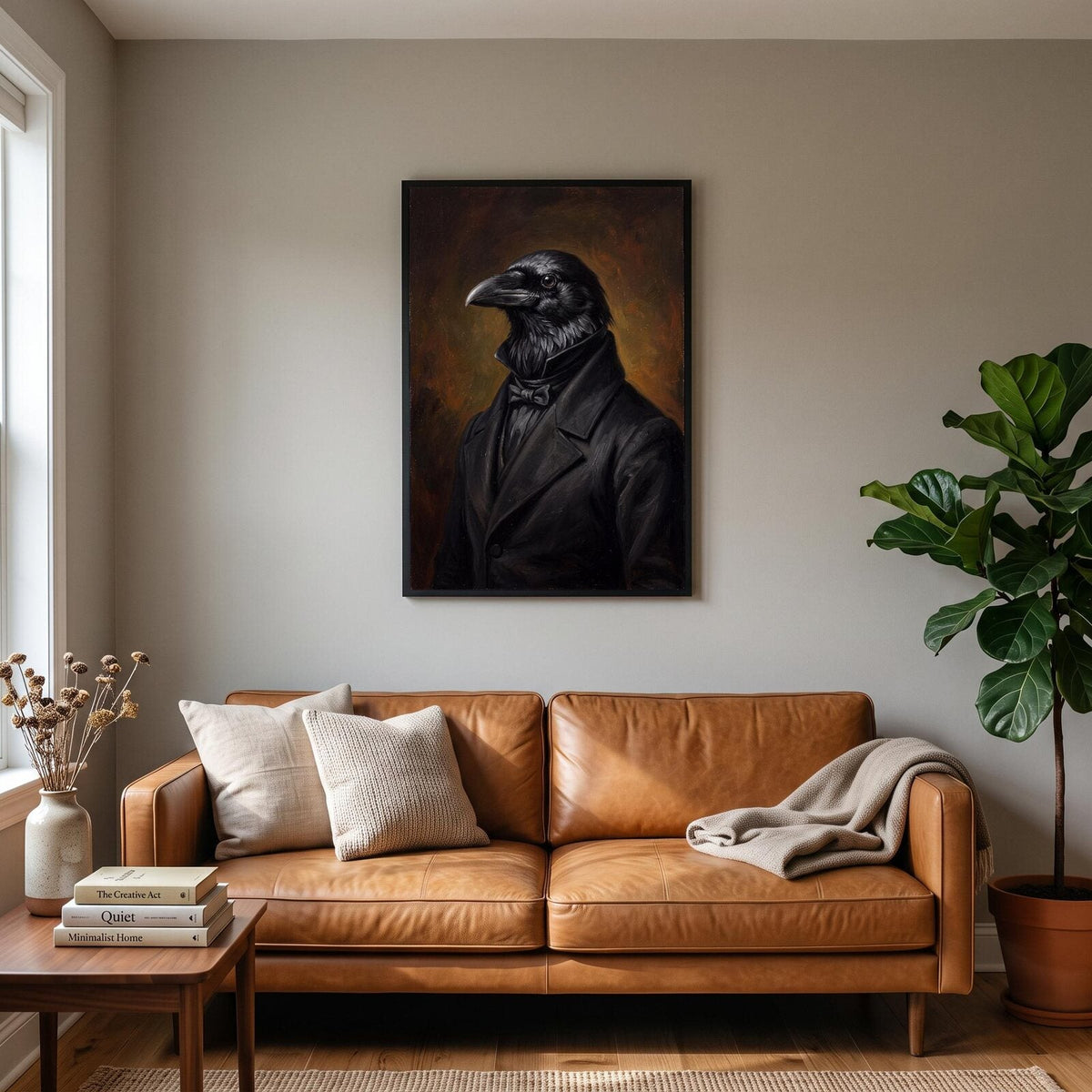 Raven The Gentry Animal Portrait Art Print