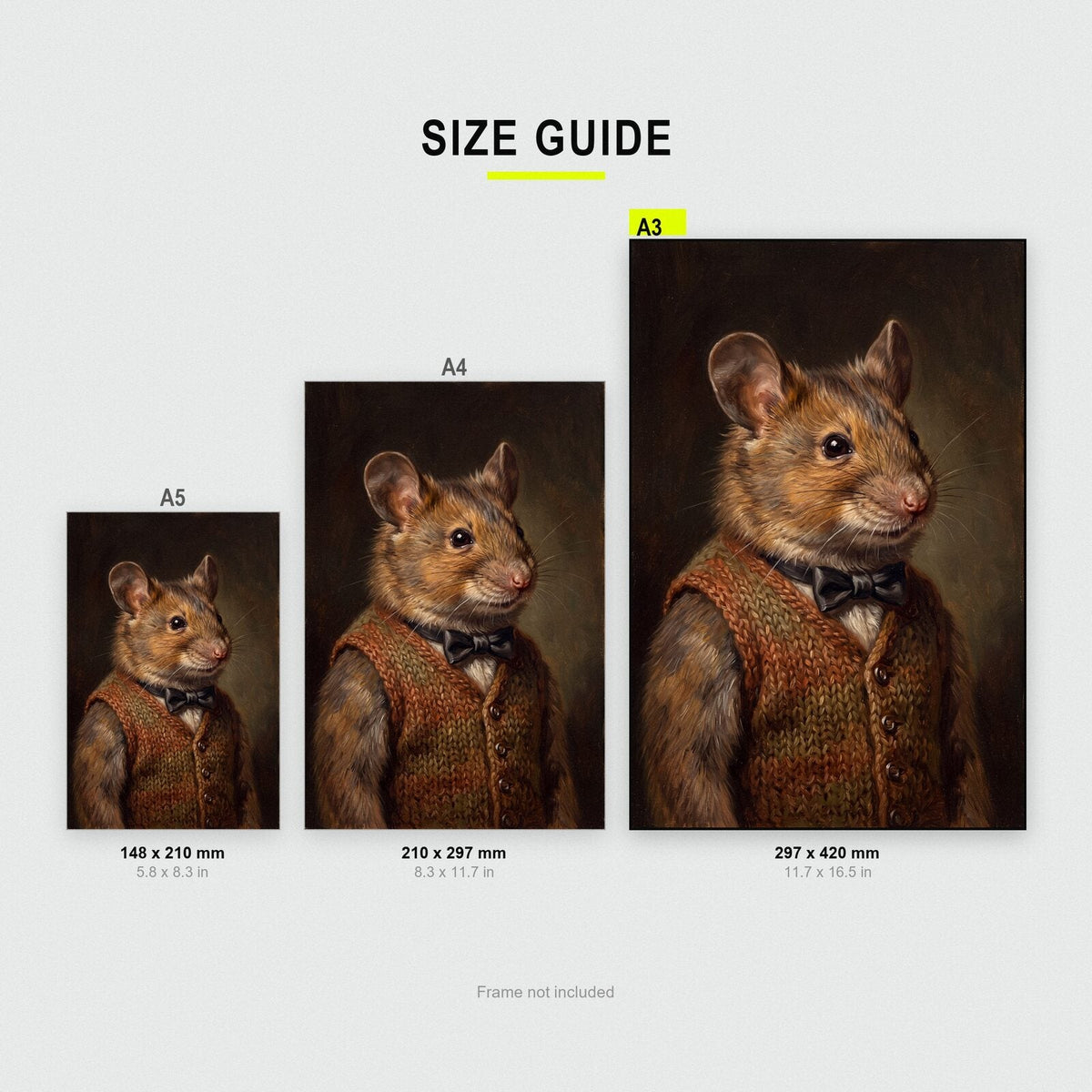 Mouse The Gentry Animal Portrait Art Print