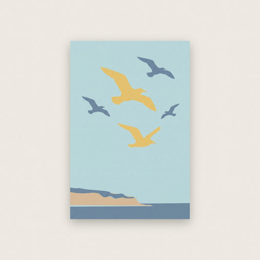 Gulls Tide Coastal Art Print