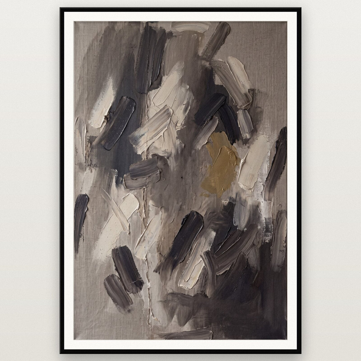 Ash Pigment Abstract Art Print