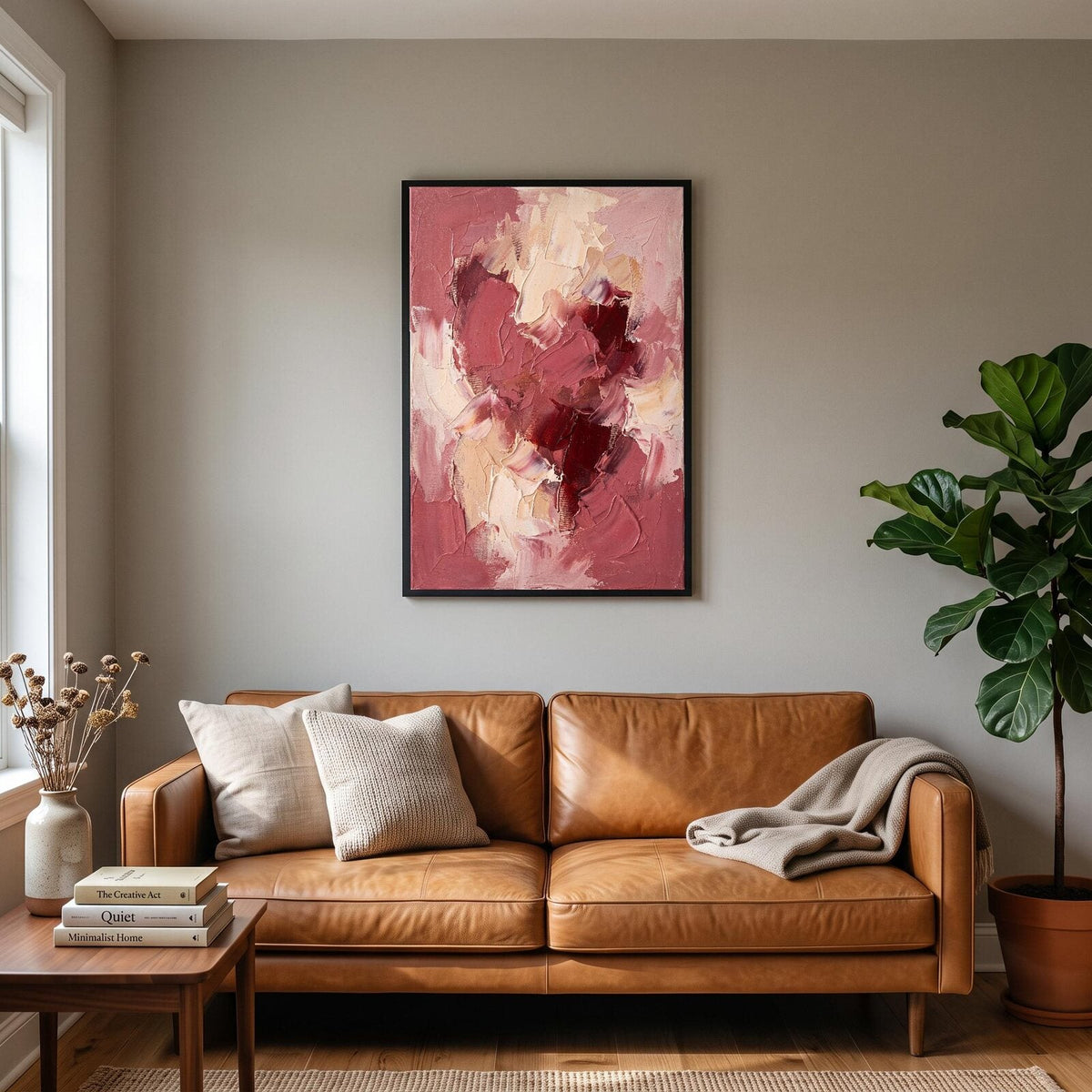 Bloom Pigment Abstract Art Print