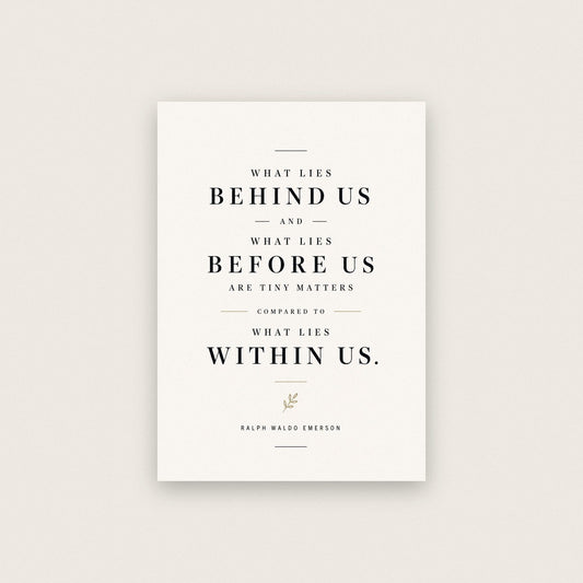 Ralph Waldo Emerson Quote Print